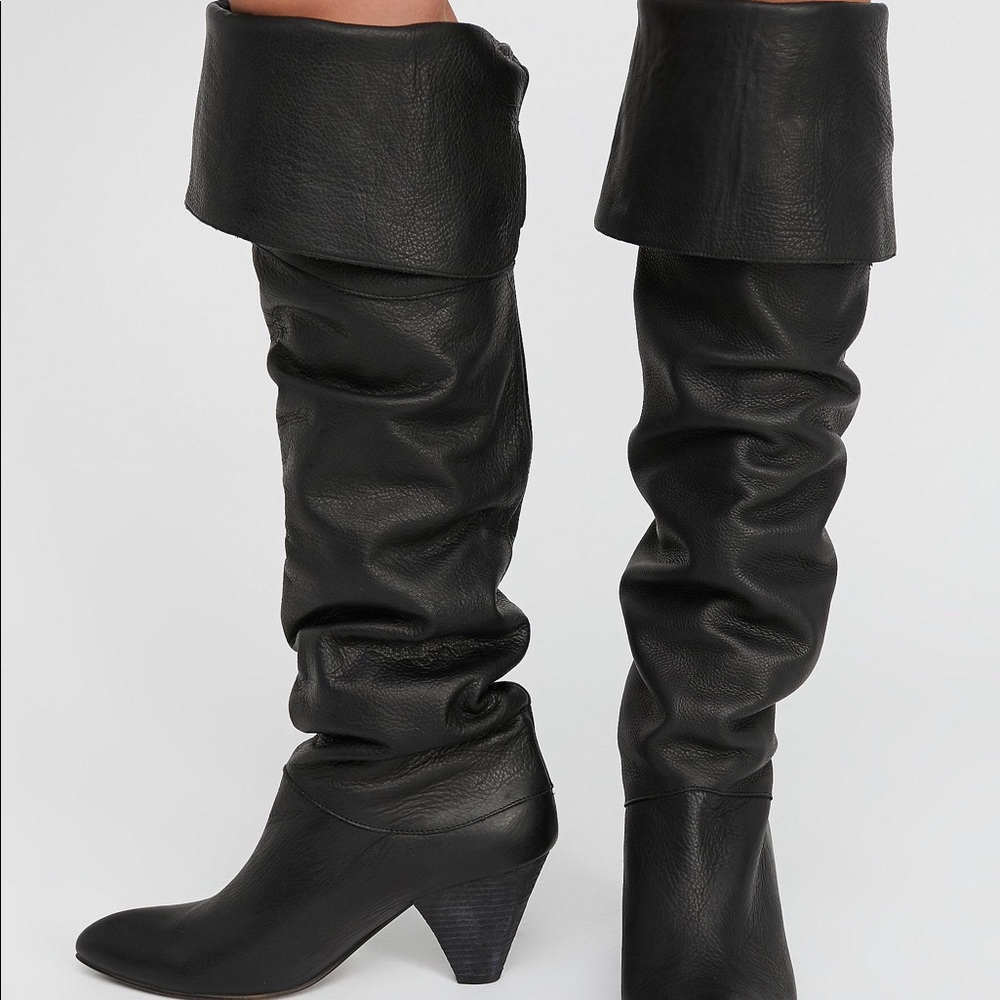 Free People Brandi Leather slouch Boot